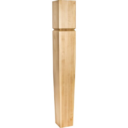 Hardware Resources 5" Wx5"Dx35-1/2"H Hard Maple Grooved Arts & Crafts Post P60-5-HMP